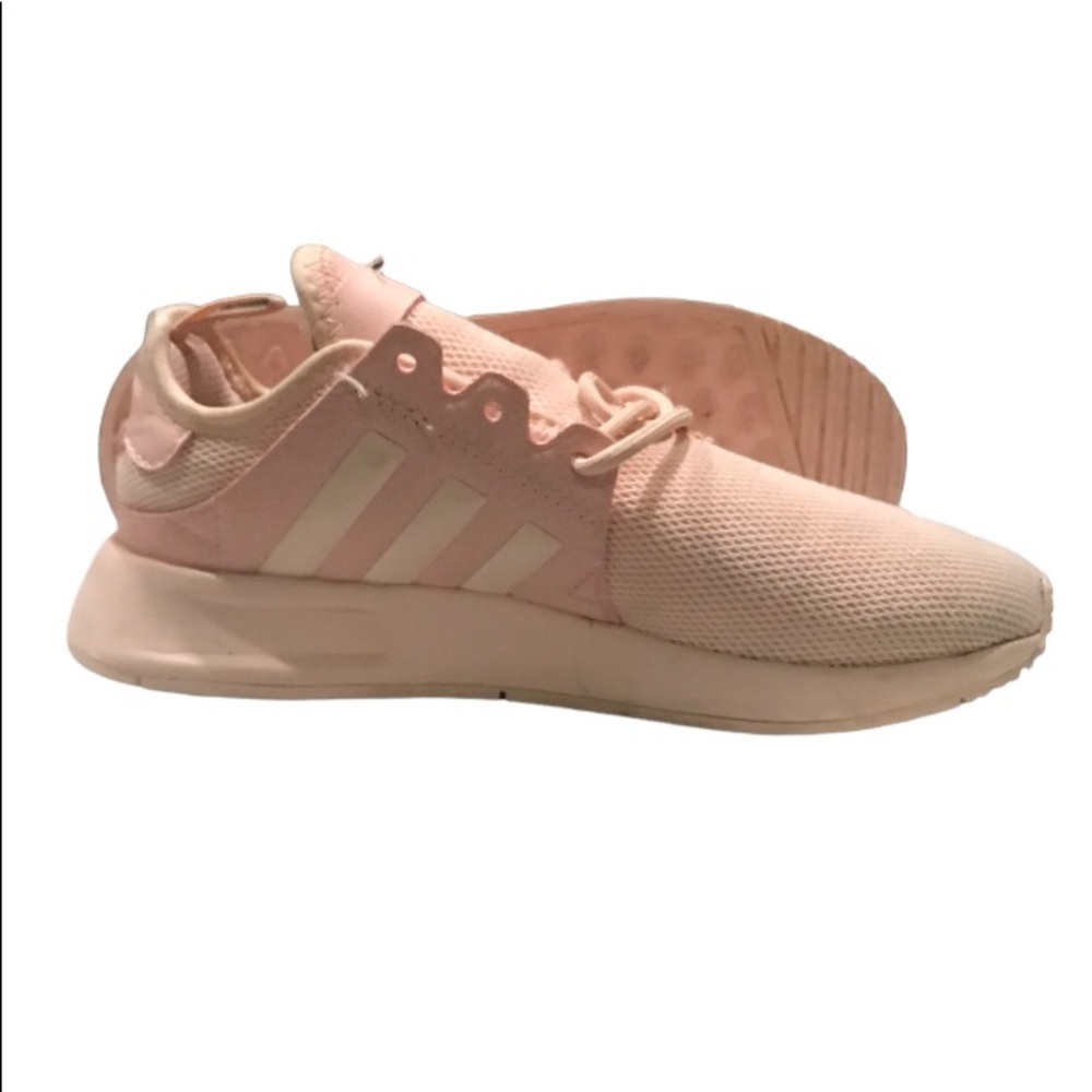 Adidas size 5-6 and a half peach color shoes
